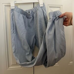 light blue brandy melville rosa sweat pants